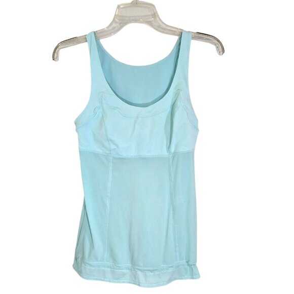 Lululemon Run Ta Ta Topper Drawstring Tank Size 6 Light Soft Blue Women's - Picture 1 of 10